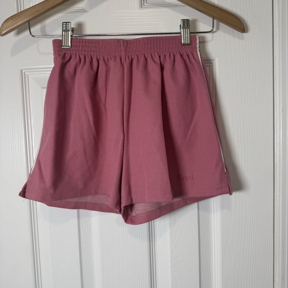 Vintage 80s Regal Women's‎ High Waist Gym Shorts Pink Pocket Size Medium